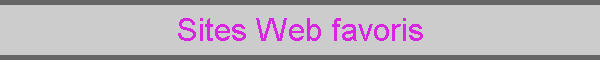 Sites Web favoris